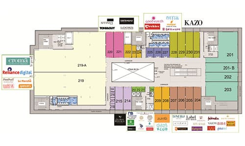 THE DELHI MALL FLOOR PLANS