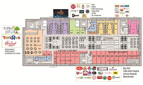 THE DELHI MALL FLOOR PLANS