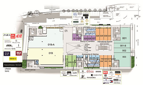 THE DELHI MALL FLOOR PLANS